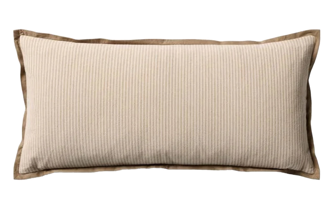 Jeremiah Brent X Loloi Natural & Brown Down Lumbar Pillow