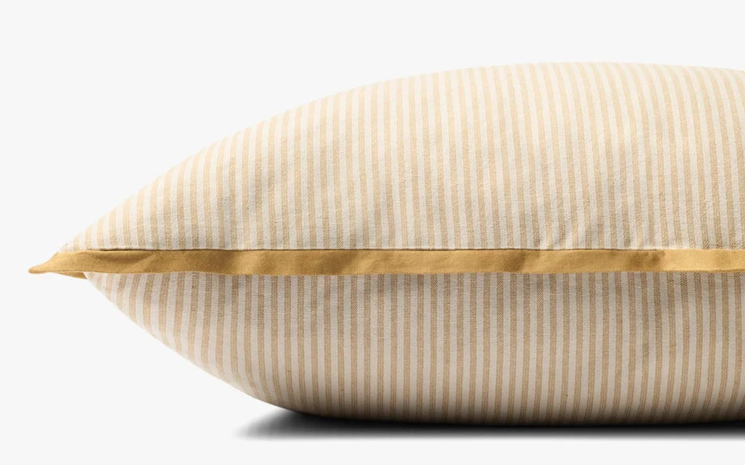 Jeremiah Brent X Loloi Sullivan Natural & Gold Down Pillow
