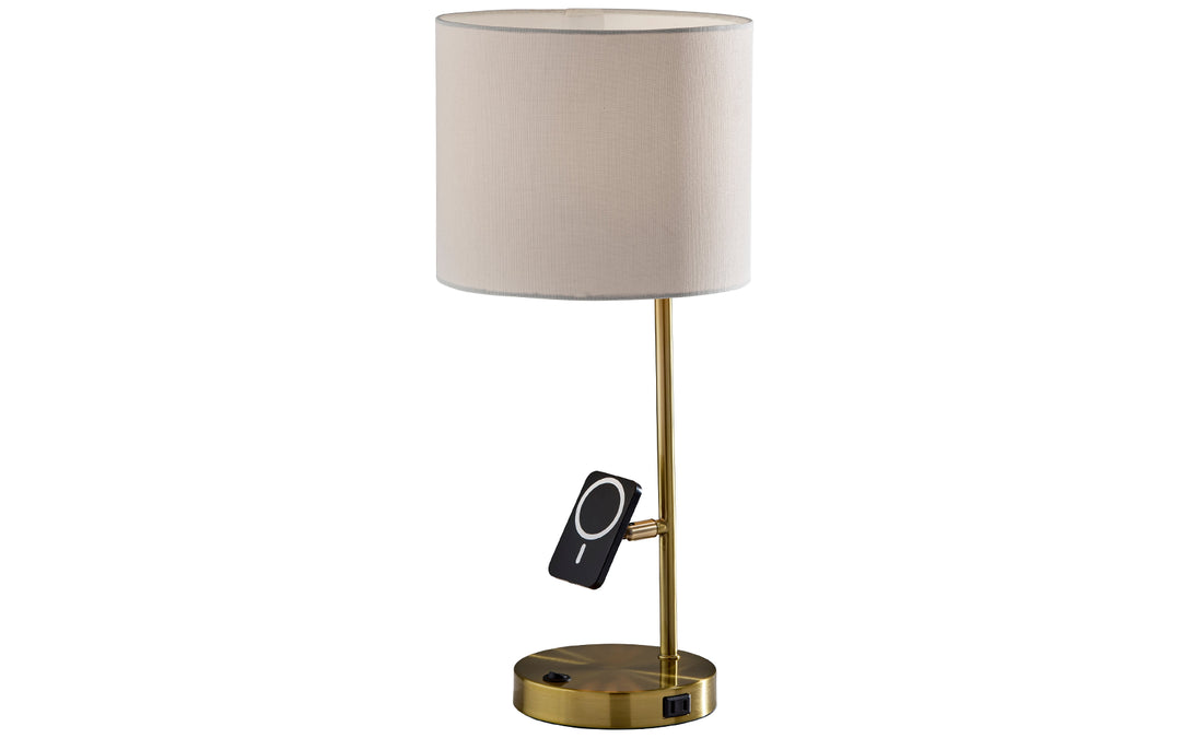 Wyatt Antique Brass  Desk Lamp