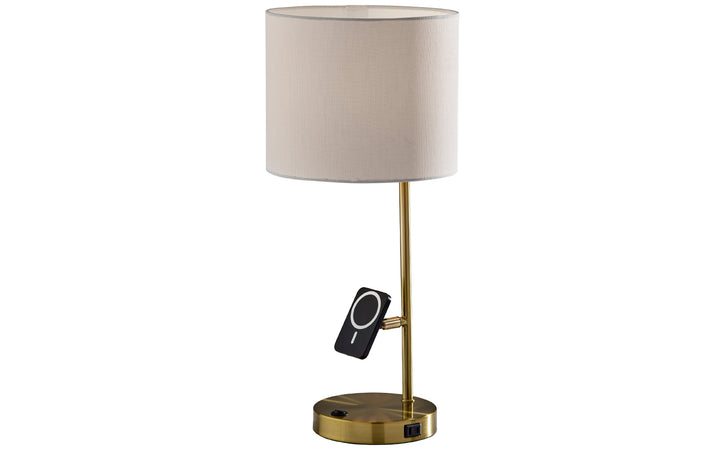 Wyatt Antique Brass  Desk Lamp