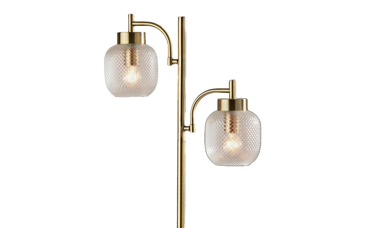 Natasha Antique Brass Tree Floor Lamp