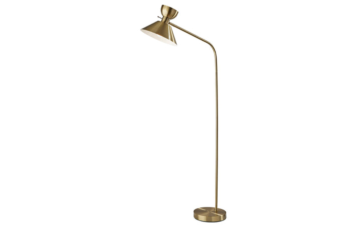 Duke Antique Brass Floor Lamp