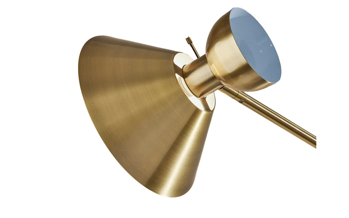 Duke Antique Brass Floor Lamp