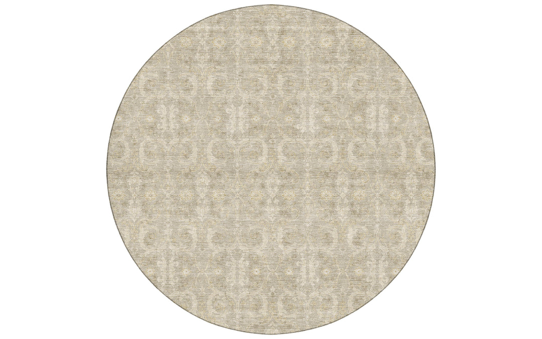 Dalyn Marquette Collection Putty 8' Round Rug
