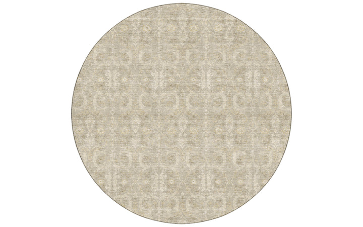 Dalyn Marquette Collection Putty 8' Round Rug