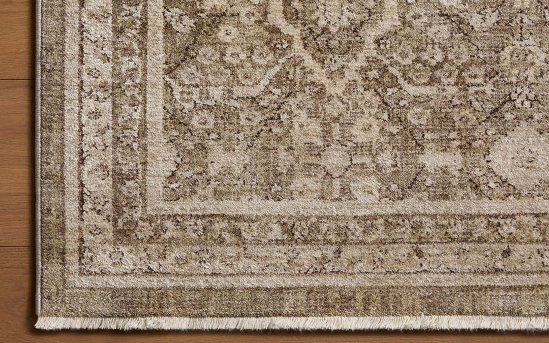 Loloi Ethal Collection Olive & Natural 7.9 x 10 Area Rug