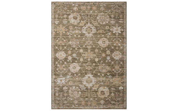 Loloi Nella Collection Olive & Multi Area Rug 6.6 X 9.6