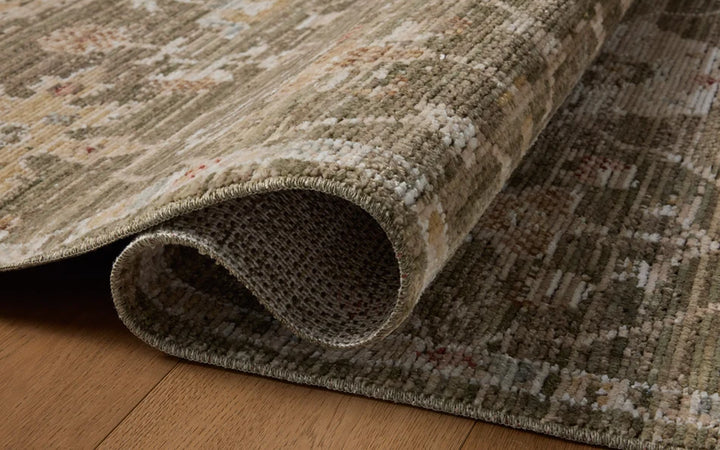 Loloi Nella Collection Olive & Multi Area Rug 6.6 X 9.6