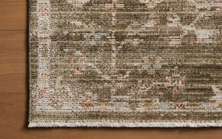 Loloi Nella Collection Olive & Multi Area Rug 6.6 X 9.6