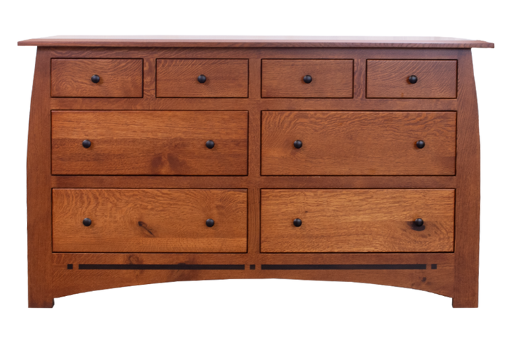 Rustic Quartersawn White Oak Low Dresser