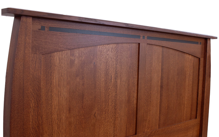 Rustic Quartersawn Oak King Bed