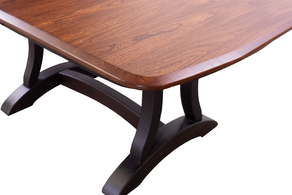 Elm & Brown Maple Dining Table