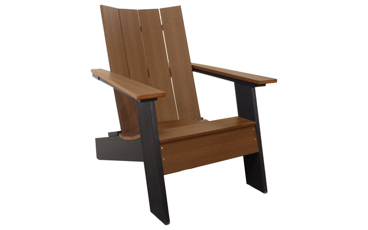 Outdoor Modern Adirondack - Antique Mahogany & Black