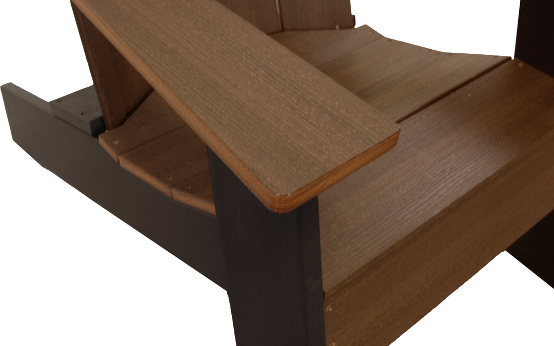 Outdoor Modern Adirondack - Antique Mahogany & Black