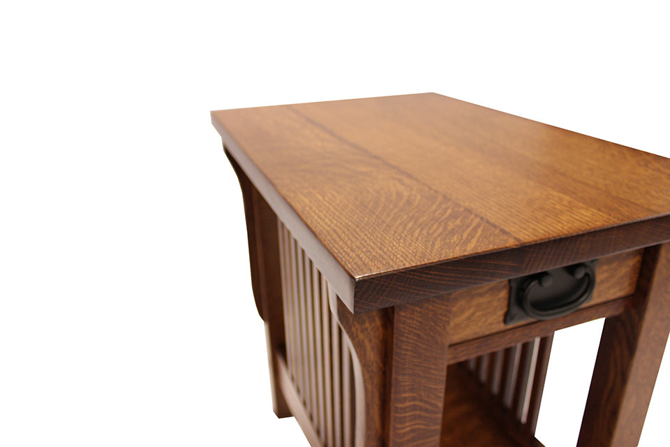 Quartersawn Oak Chairside Table