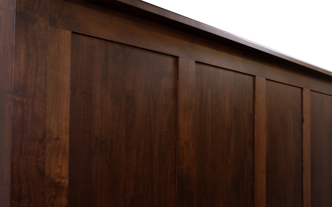 Brown Maple Queen Bed