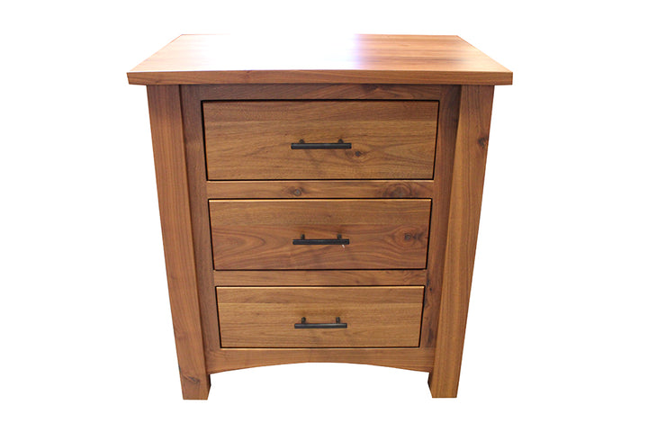 Rustic Walnut Nightstand