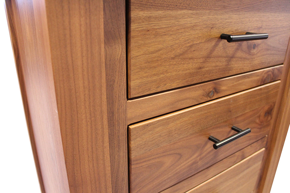 Rustic Walnut Nightstand
