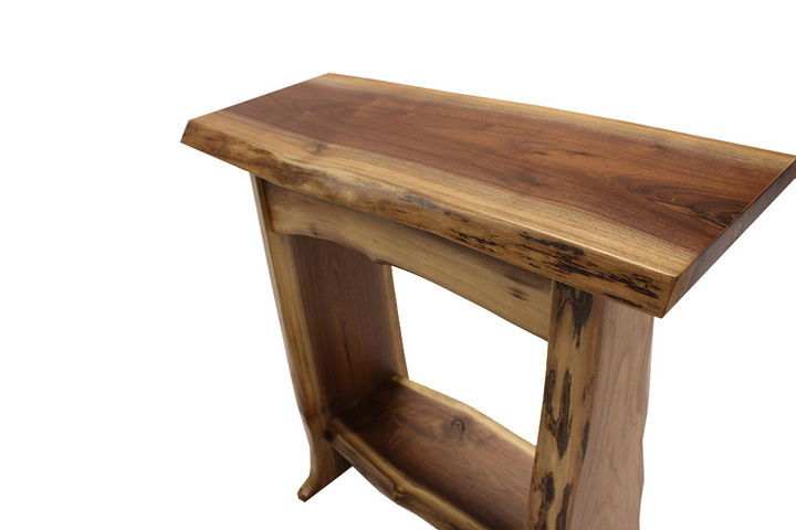 Walnut Live Edge End Table