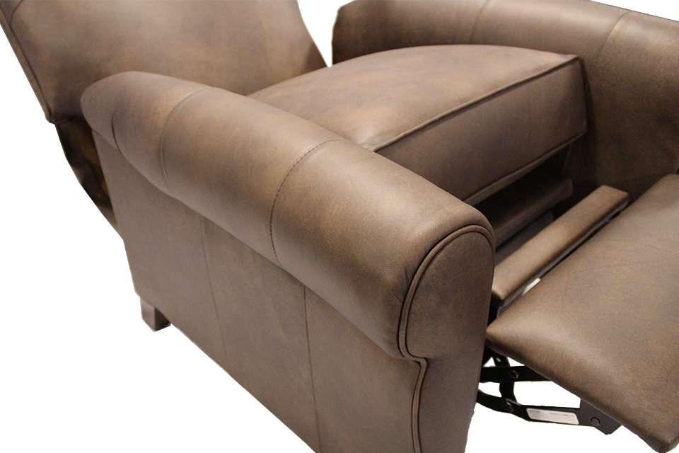 Smith Brothers Leather Pushback Recliner