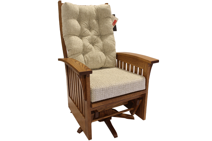 Oak Swivel Glider