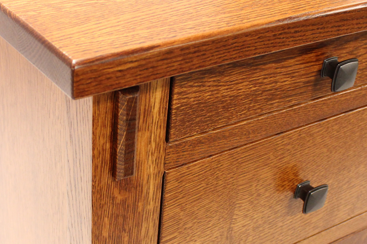 Rustic Quartersawn Oak Desk