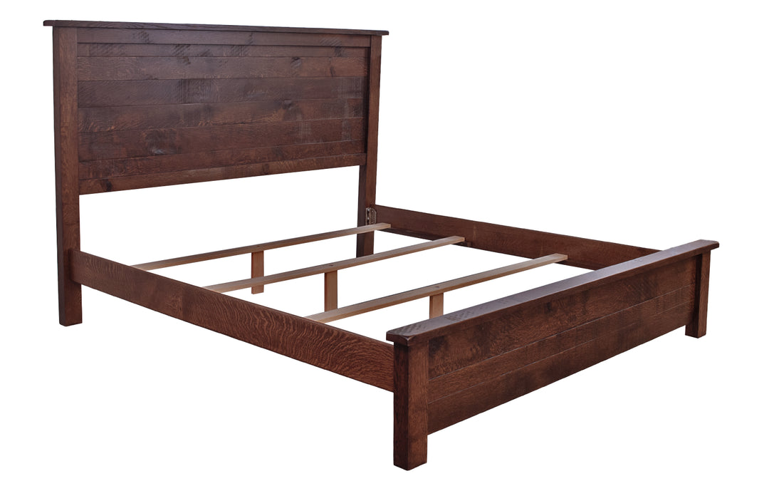 Rustic Quartersawn White Oak King Bed