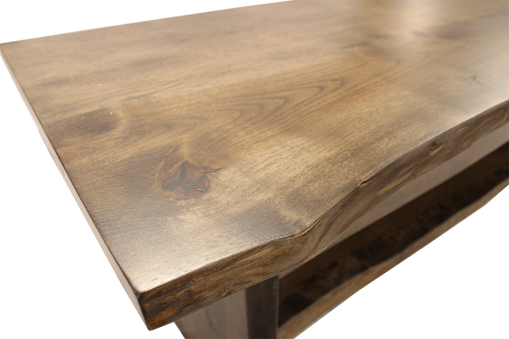 Hickory Live Edge Coffee Table