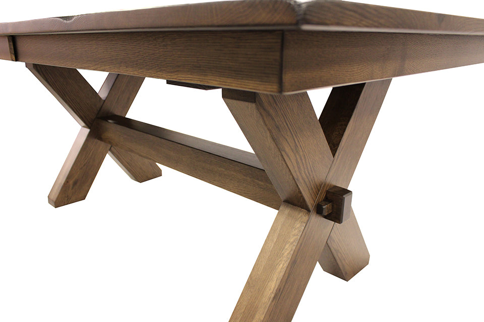 Rustic White Oak Dining Table