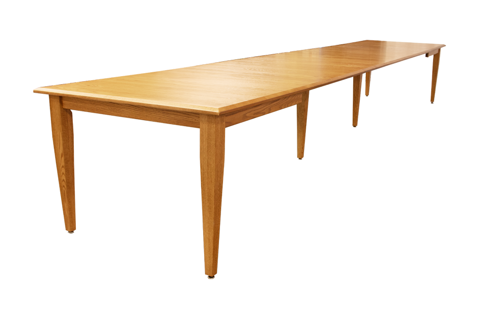 Oak 12 Leaf Dining Table