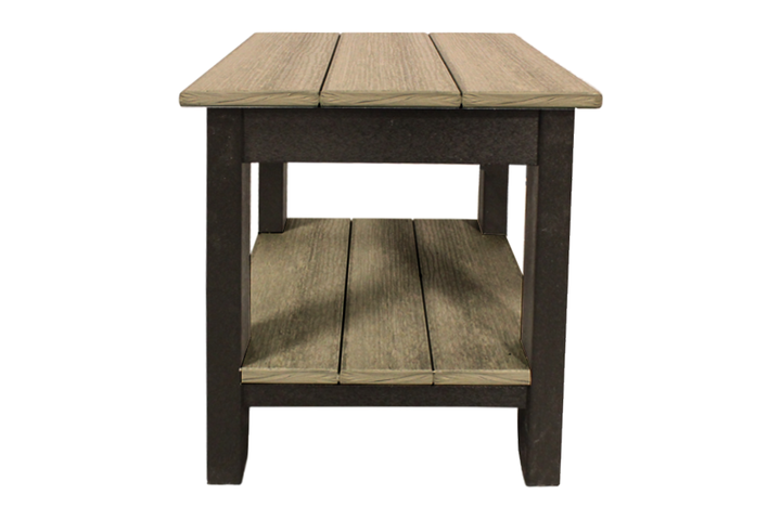 Outdoor End Table - Coastal Gray & Black