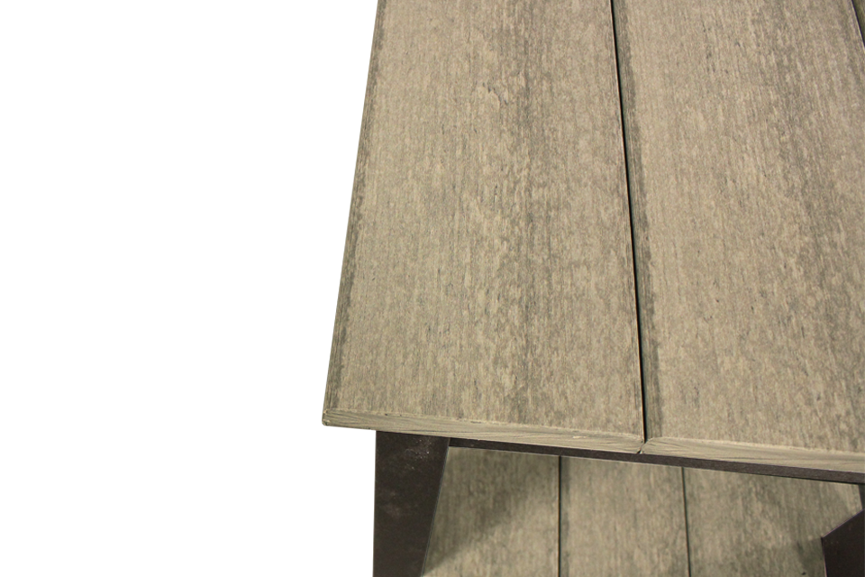 Outdoor End Table - Coastal Gray & Black