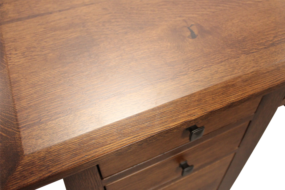 Rustic Quartersawn White Oak Desk