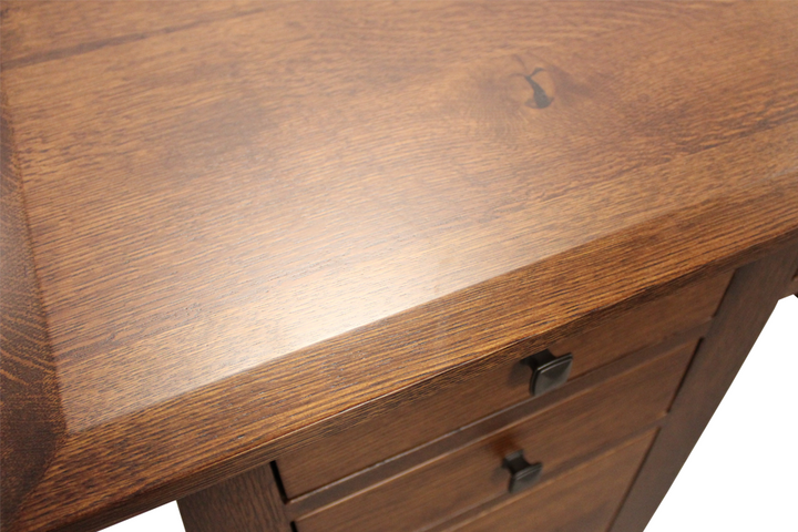 Rustic Quartersawn White Oak Desk