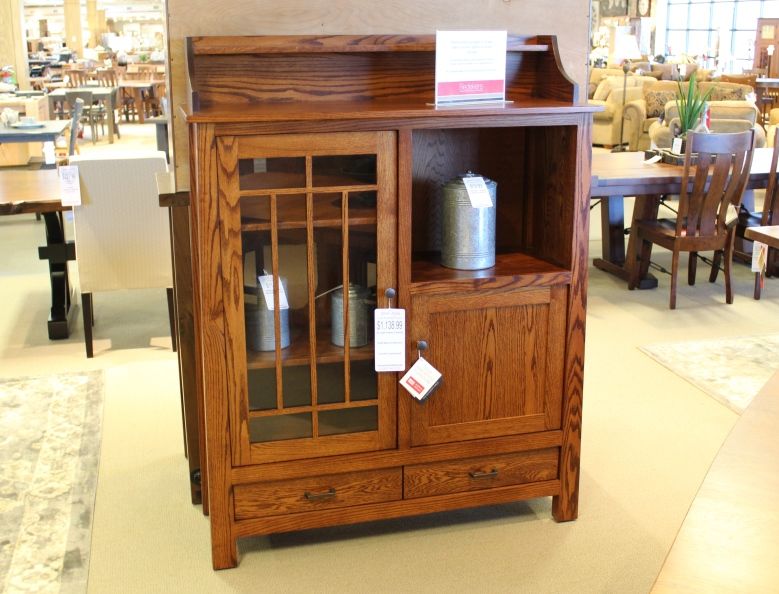 Oak Pottery Cabinet