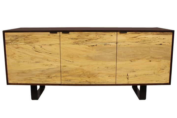 Brown Maple And Spalted Maple Credenza