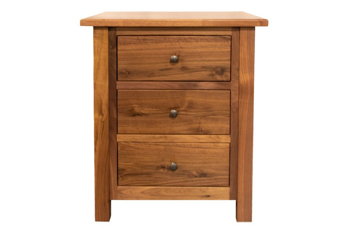 Rustic Walnut Nightstand