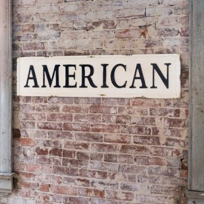 Metal American Sign