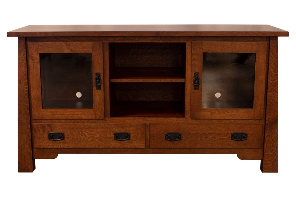 Rustic Quartersawn White Oak Tv Stand