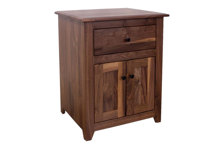 Rustic Walnut Nightstand