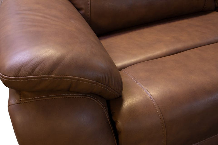 Kuka Leather Power Sectional