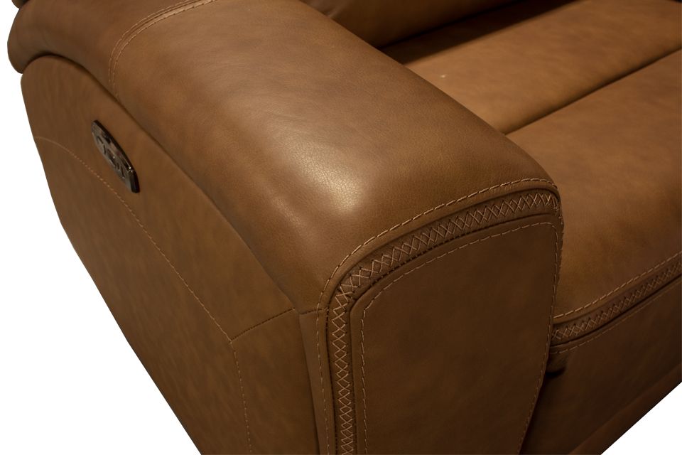 Kuka Leather Power Reclining Sectional