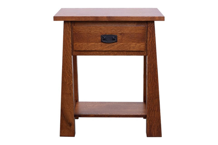 Rustic Quartersawn White Oak Nightstand