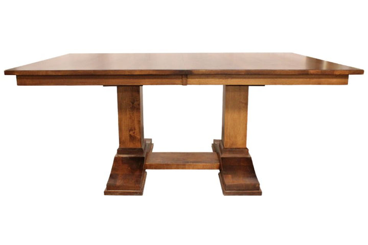 Brown Maple Dining Table With Two 12" Leaves