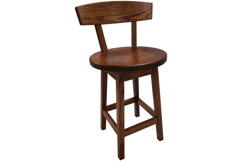 Oak Swivel Stool